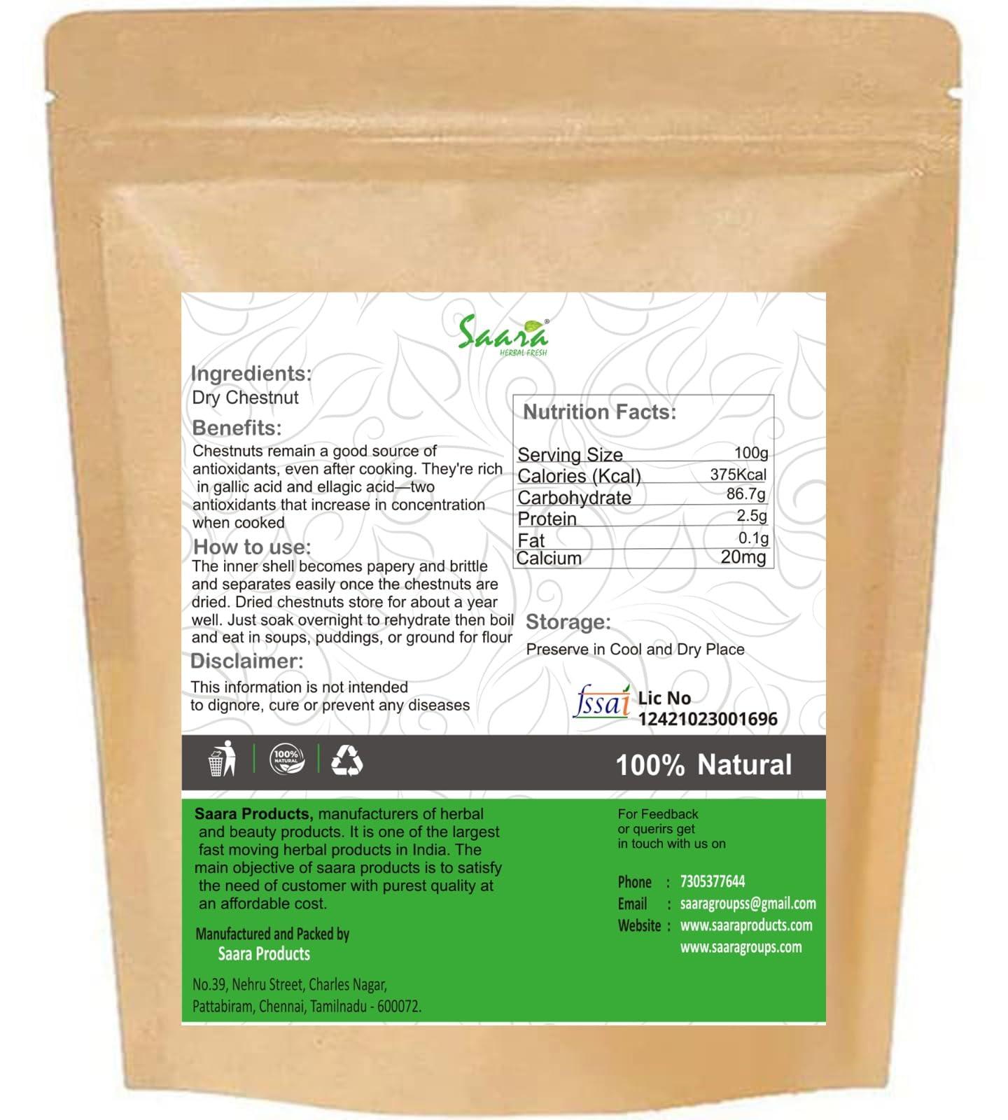 Saara HERBAL FRESH Saara HERBAL FRESH Chestnut Flour, 150g, Singhara Atta, Singhada Atta, Chestnut Powder, Singhara Powder, 150g