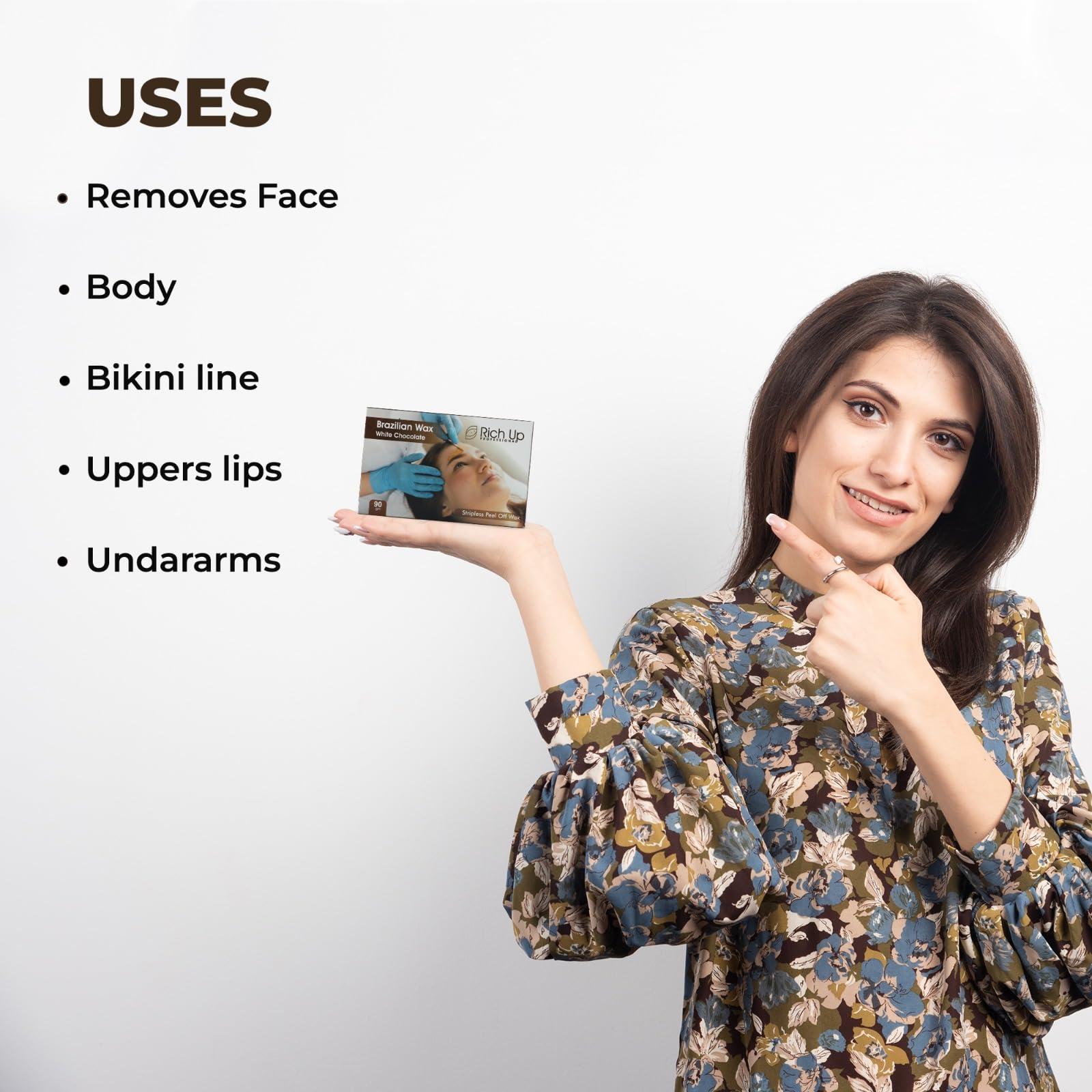 RICH UP PROFESSIONAL RICH UP 400gm Brazilian wax - White chocolate flavor