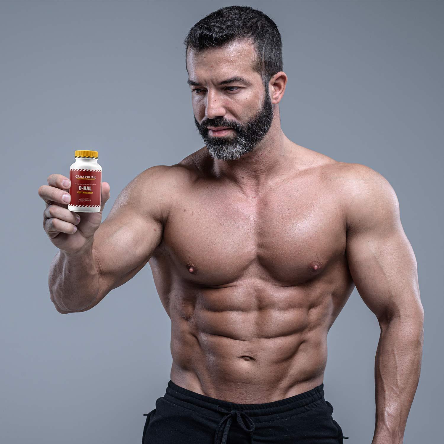 CrazyBulk CrazyBulk D-BAL Natural Alternative for Muscle & Strength Supplement, FIRST TIME IN INDIA (90 Capsules)