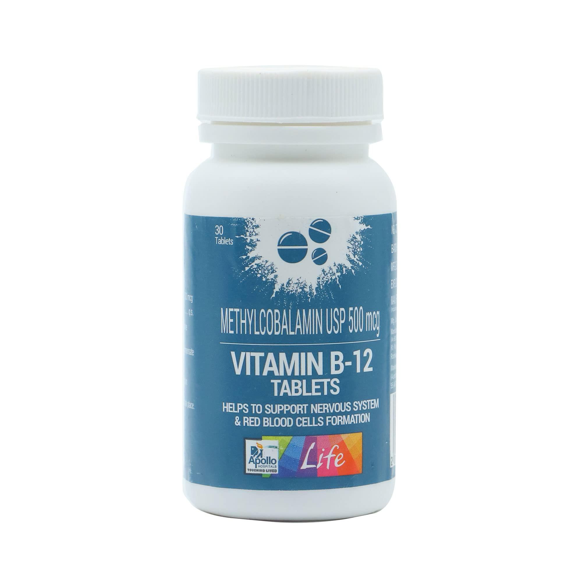 Apollo Life Apollo Life Vitamin B-12, 30 Tablets