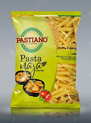 PASTIANO Pastiano Macaroni, Fusilli, Penne And Shells Pasta Maja- 250 Gms Each- (Pack Of 8)