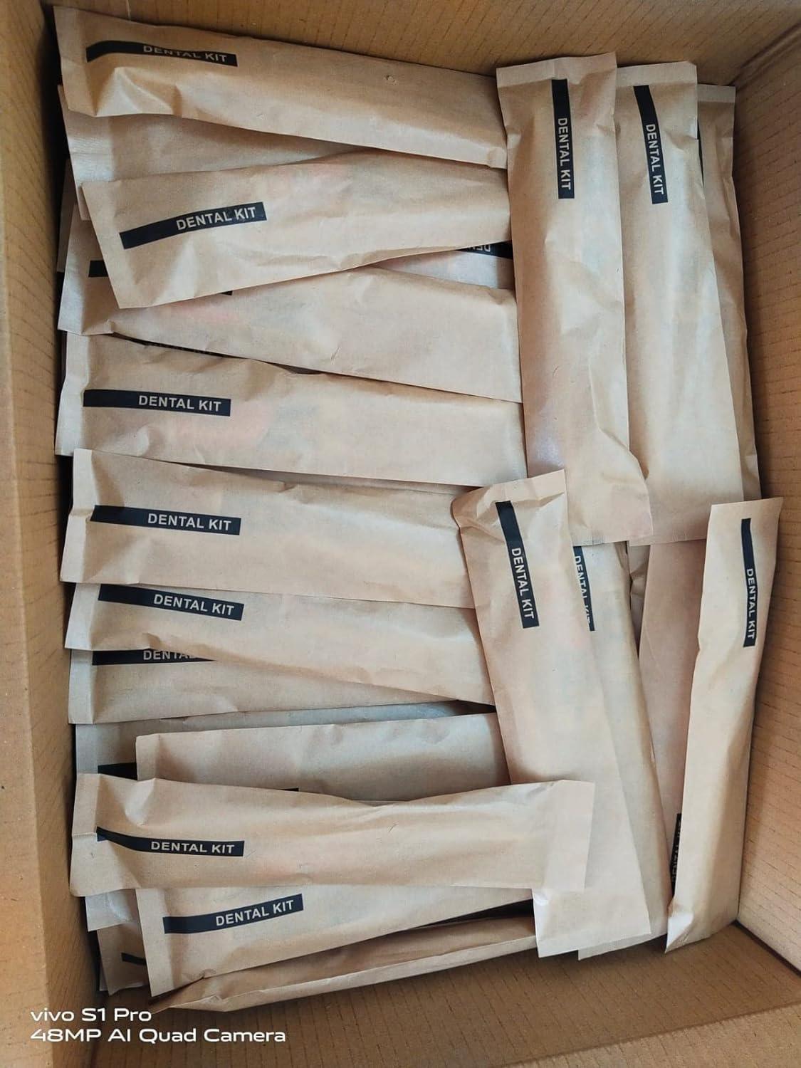 PRAKARTI PRAKARTI Adult Hotel Dental Kit 100 Pcs(1 Manual Toothbrush & 1 Toothpaste)