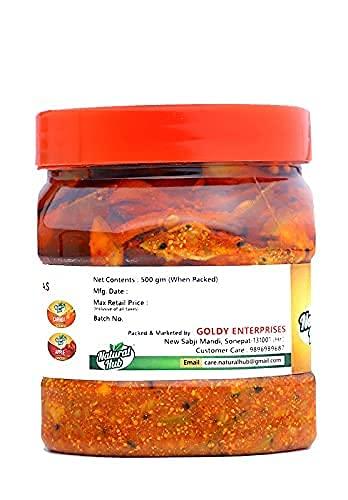Natural Hub Natural Hub Homemade Mother Recipe Mango & Red Chilli Pickel Combo 1000 g (Pack of 2)