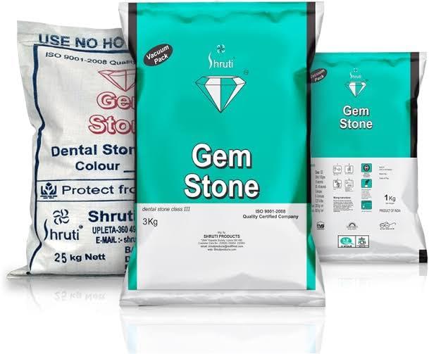 Generic DENTAL GREEN STONE POWDER SET OF 5 / STONE POWDER 1KG / DENTAL STONE POWDER 1KG PACKET SET OF 5 PACKET/GREEN STONE SET OF 5 EACH PACK 1KG