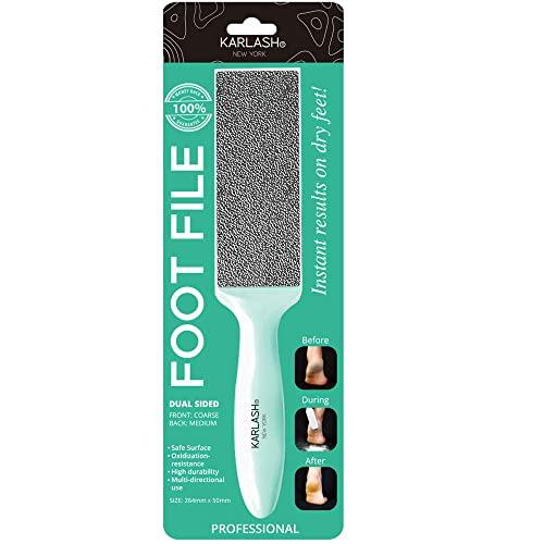 Karlash Karlash 2-Sided Nickel Foot File for Callus Trimming and Callus Removal, Mint (Pack of 1)