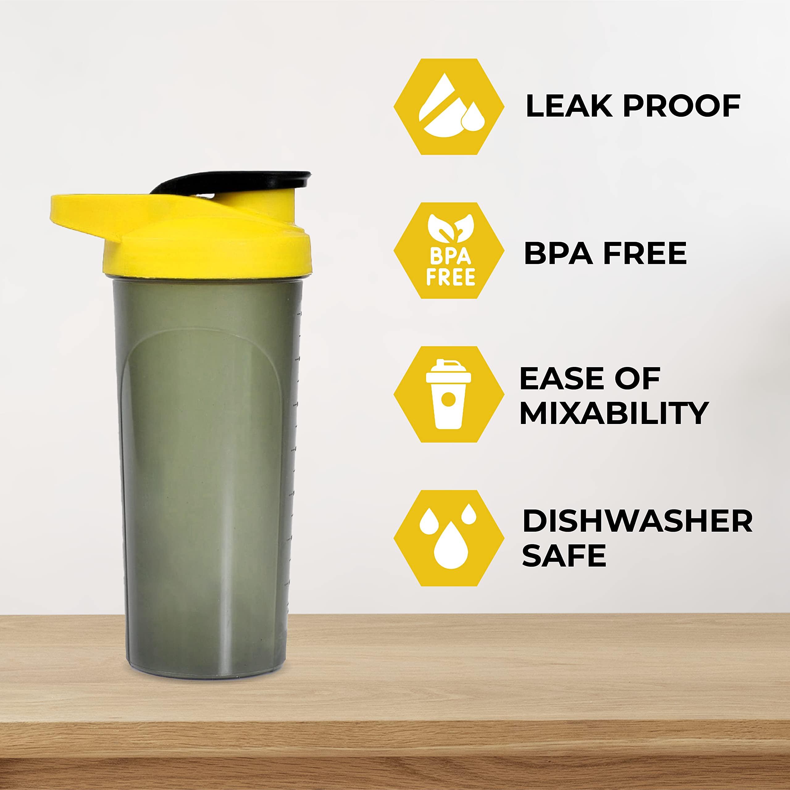 BIG BULL BIG BULL Protein Shaker Bottle | Leak Proof, BPA Free Material, Ease of Mixability | Ideal for Protein and Gym Workout Bottle/Sipper for Protein Shake Pre-Workout and Post Workout (700ml)