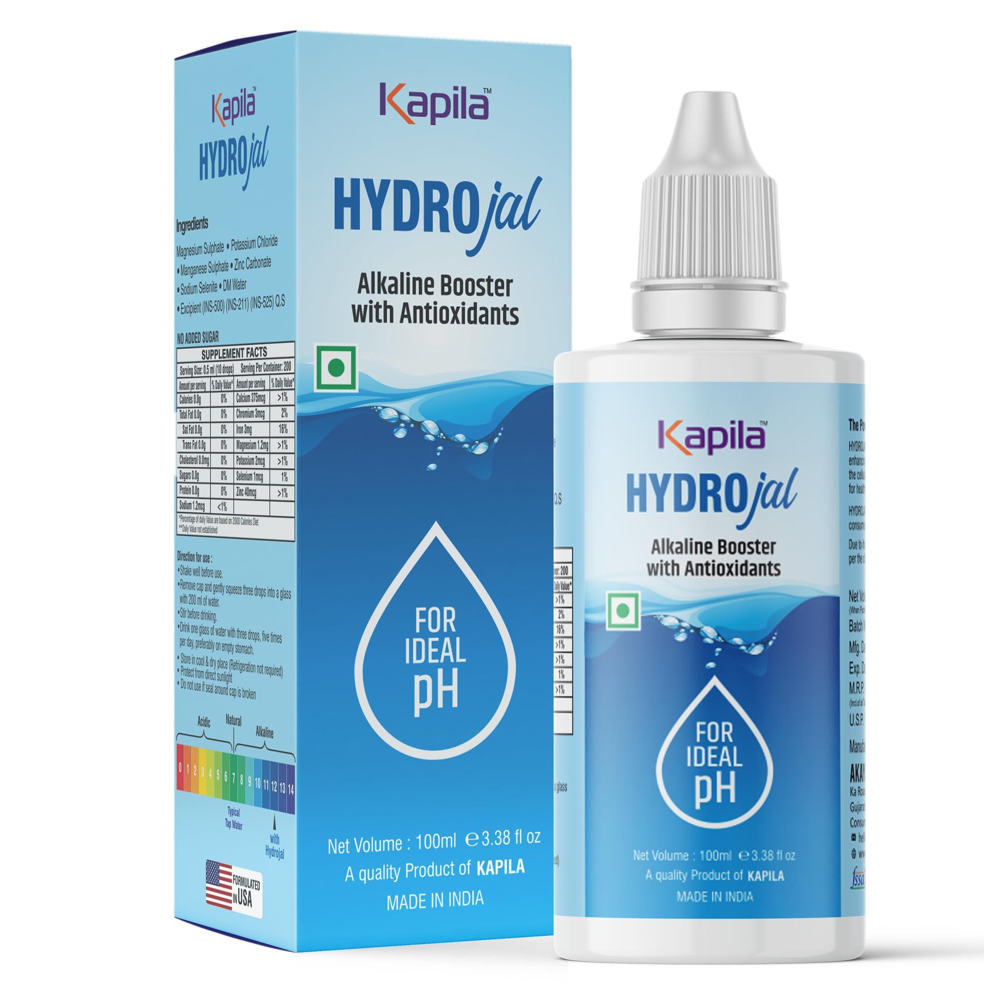 Kapila NONI Kapila NONI Hydrojal pH Booster Drops for Alkaline Water 100ml | pH Booster Drops for Drinking Water | Immune support & Detox