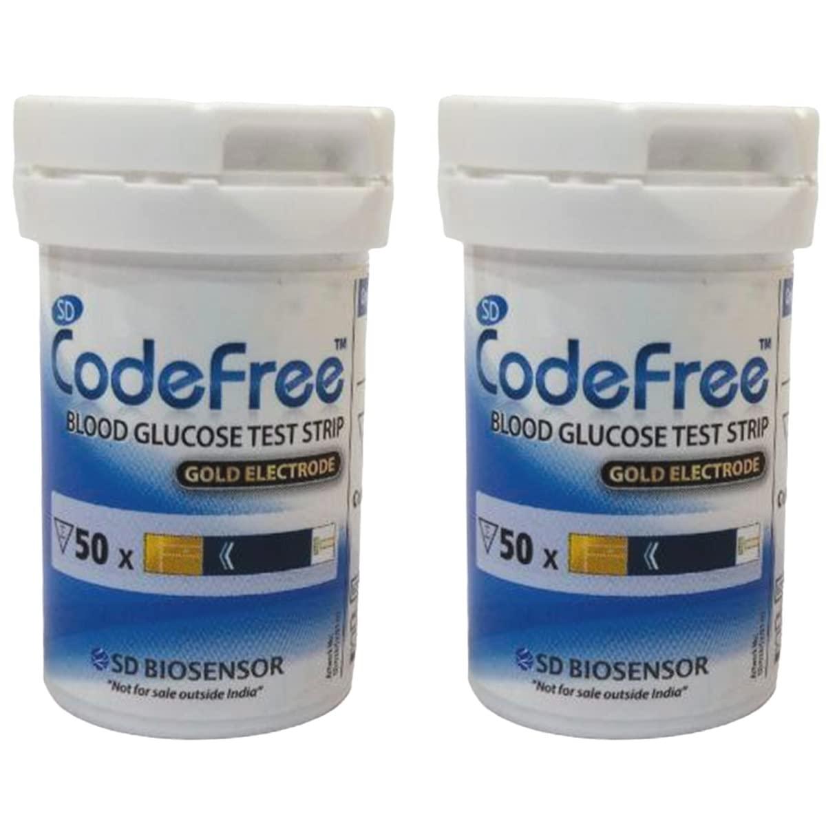 SD Codefree SD Codefree Blood Glucose Test Strips (Pack-200) - Glucometer Strips