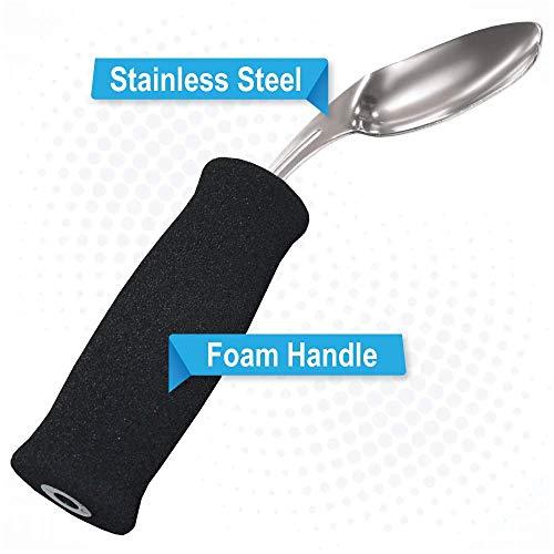 Rehabilitation Advantage Soft Foam Built-Up Handle Offset Spoon