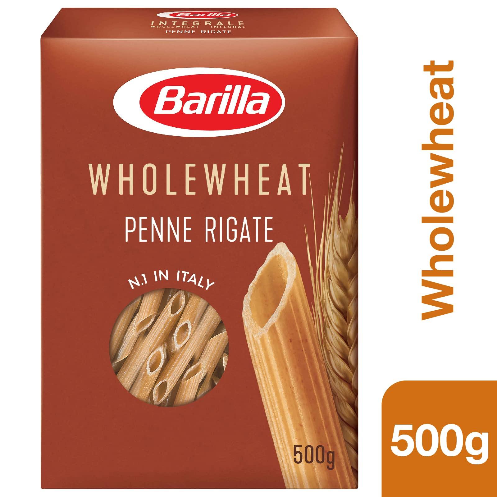 Barilla Barilla Pasta Whole Wheat Penne Rigate Integrali Durum Wheat - 500g, Italy