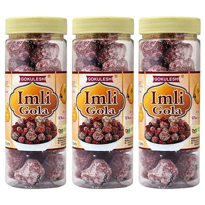GOKULESH GOKULESH Imli Gola | Tasty & Yummy Imli Candy | Digestive Candy | Available in different Packs (Pack of 3) 150gm each