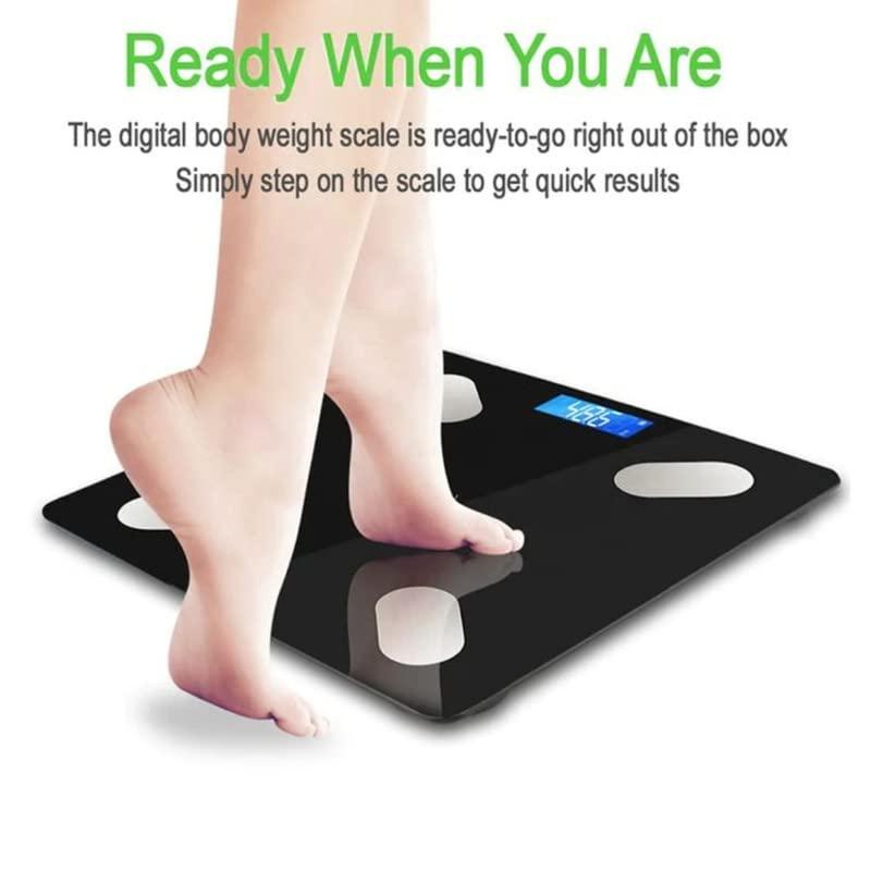 Elevea Elevea Body Fat Scale, Digital Bathroom Scale Body Composition Analyzer with Backlit LCD for Body Weight, Fat, Water, Muscle, BMI, Bone Mass and Calorie, 10 Users, 400 lbs with 1 Year Warranty