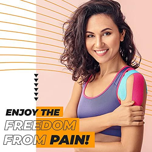 Sparthos Kinesiology Spartan Tape Perfect Support for Athletic Sports Recovery and PhysioTherapy with Taping Guide Inside, Uncut, 2 Inch x 16.4 Feet Roll (Desert Beige)