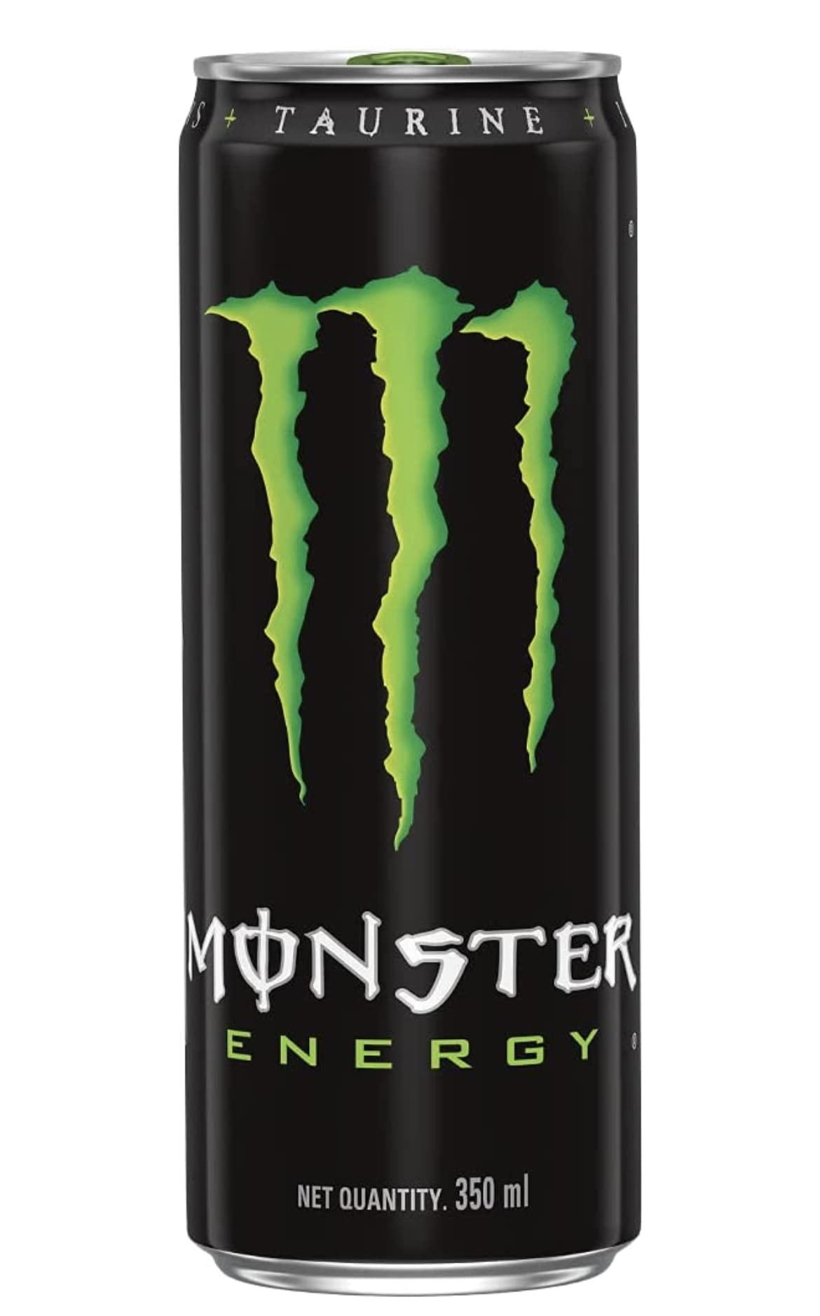 Kten SINCE 1984 TASTY FOOD... HEALTHY MOOD! Monstr Energy 350 ml (Pack of 6) Kten