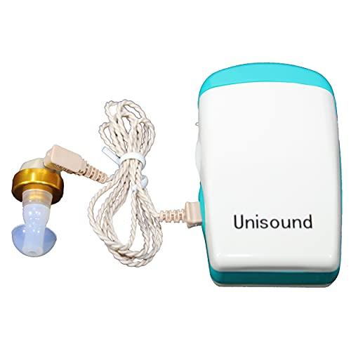 Dishan Dishan Unisound German Made Hearing Aid Machine For Deaf 2 Pin Pocket Amplifier With Warranty Listening Device For Old Age, White