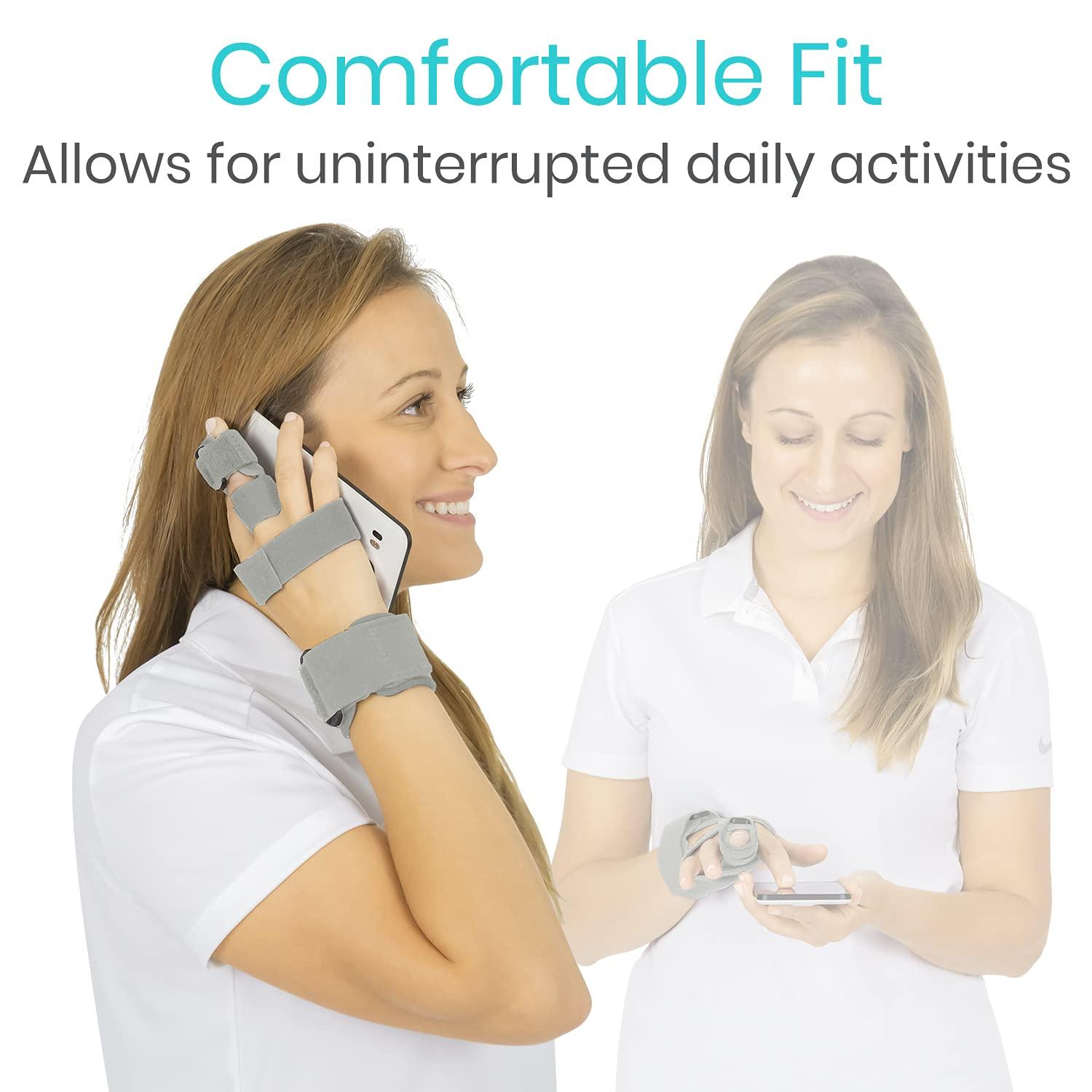 VIVE Vive Trigger Finger Splint - Full Hand and Wrist Brace Support - Adjustable Locking Straightener - Straightening Immobilizer Treatment For Sprains, Pain Relief, Mallet Injury, Arthritis, Tendonitis