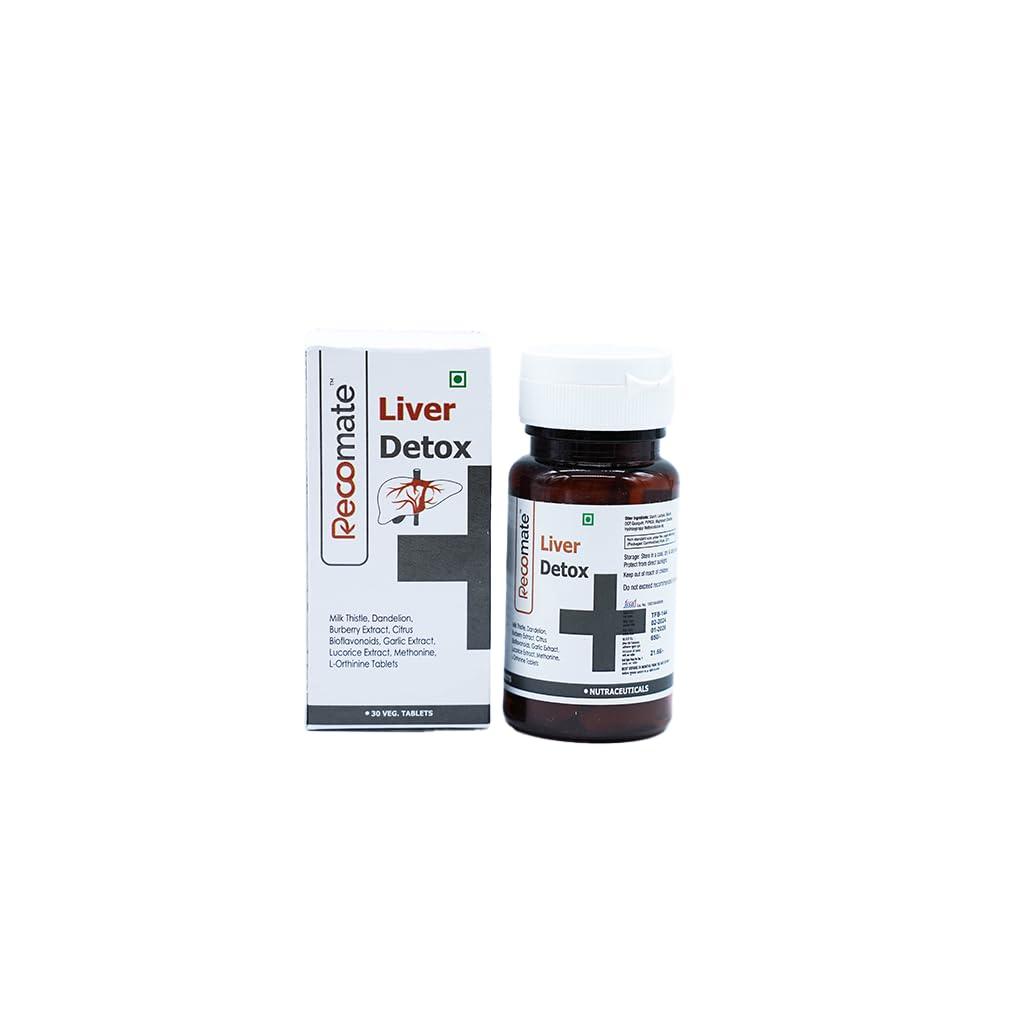 Recomate Recomate Liver Detox | Liver Detox Supplement For Men And Women | For Healthy Liver | Helps to Cleanse Liver