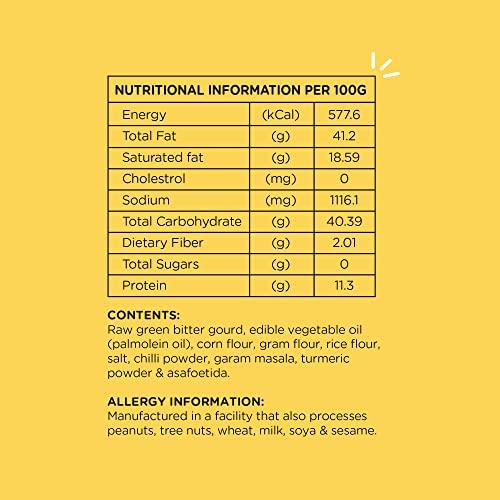 VS MANI & CO. VS Mani & Co Bittergourd Chips - Authentic South Indian Pavakkai Chips Snack | Fresh Ingredients, No Preservatives | Pack of 2 x 65gm | 130gm