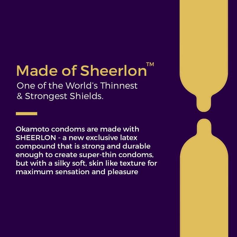 OKAMOTO Okamoto Crown Condom | Ultra Thin Condoms for Male | Super Thin & Super Soft Condom(Pack of 1)