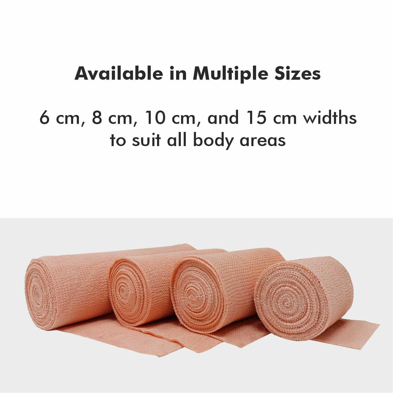 TopCrepe TopCrepe Cotton Crepe Bandage (Width 15 cm x 4 m Stretch Length) | Pain Relief for Sprains and Strains in Joints and Muscles | Pack of 2