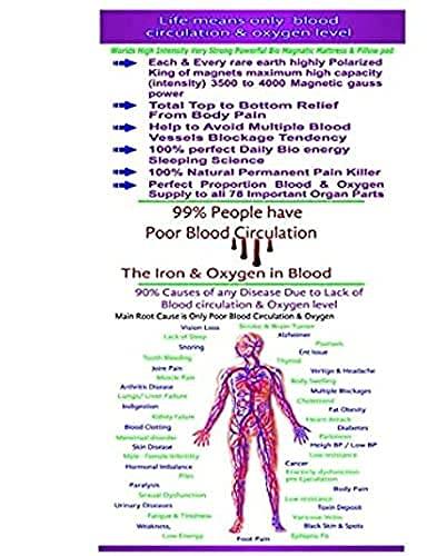 CDRS Shopee Magnetic Mattress Topper/Pad (6 x 3 feet) Magnetic Therapy | 240 GSM