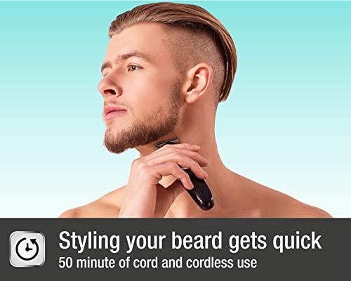 Havells Havells GS6400 Quick Charge Multi-Grooming Kit with Beard, Detail and Nose Trimmer, 50 ,Minutes Runtime (Black)