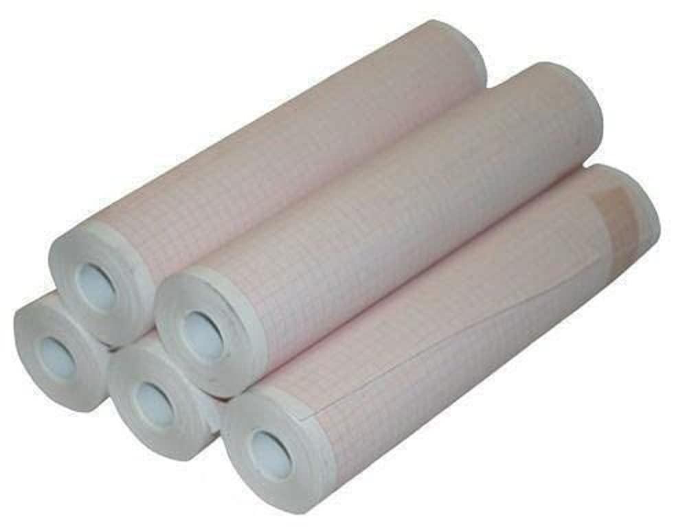 Generic MEDROOF 12 Channel Thermal ECG Graph Paper Roll Width 210mm and Length 20mtr | 210mm X 20mtr Suitable for Contec CMS 1200G/ 12 channel ECG Machine (Pack of 10 Rolls)