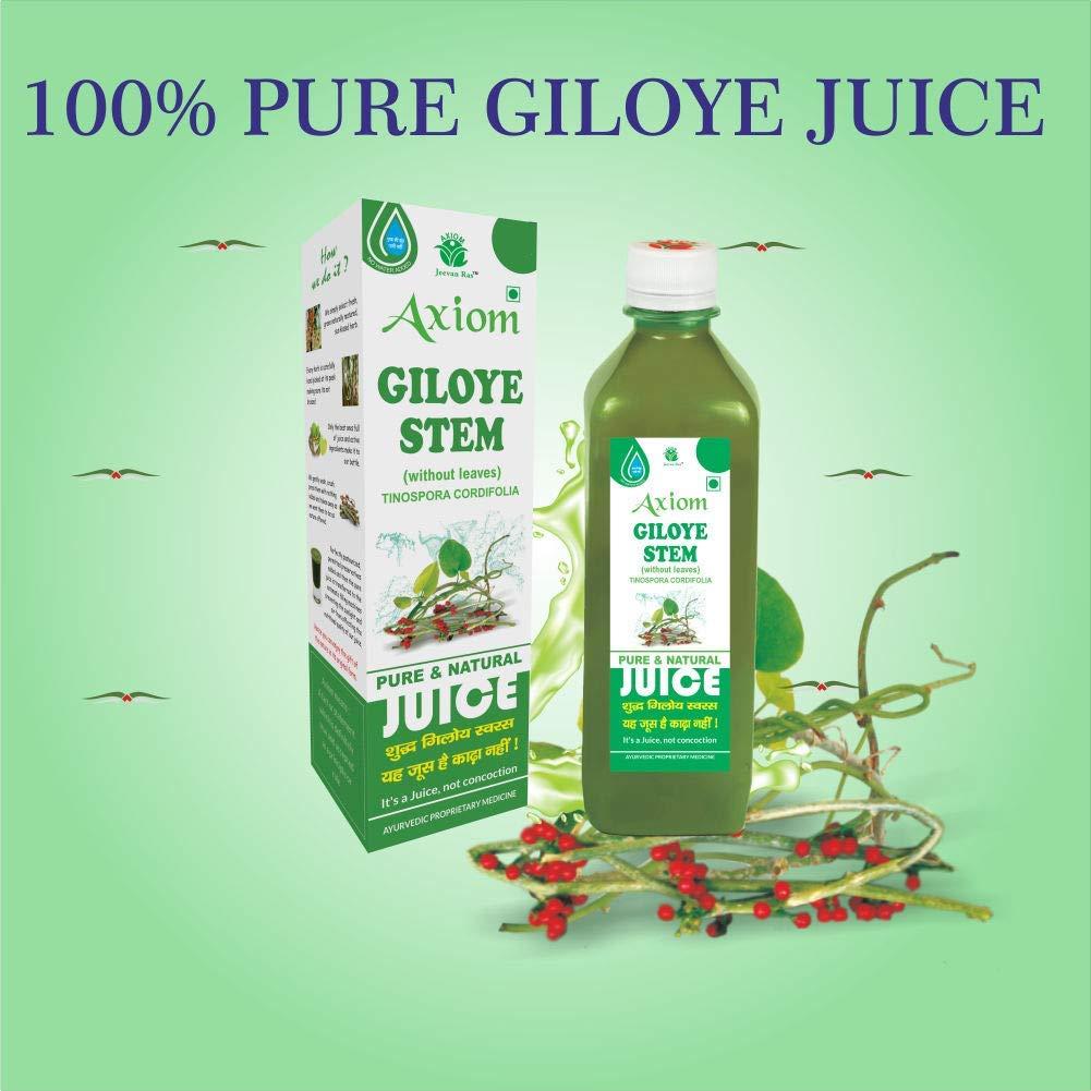Axiom Axiom Jeevanras Giloye Juice | Helpful in Boost Immunity | Improves Digestion and Boost Metabolism|Treats Chronic Fever - 500ml