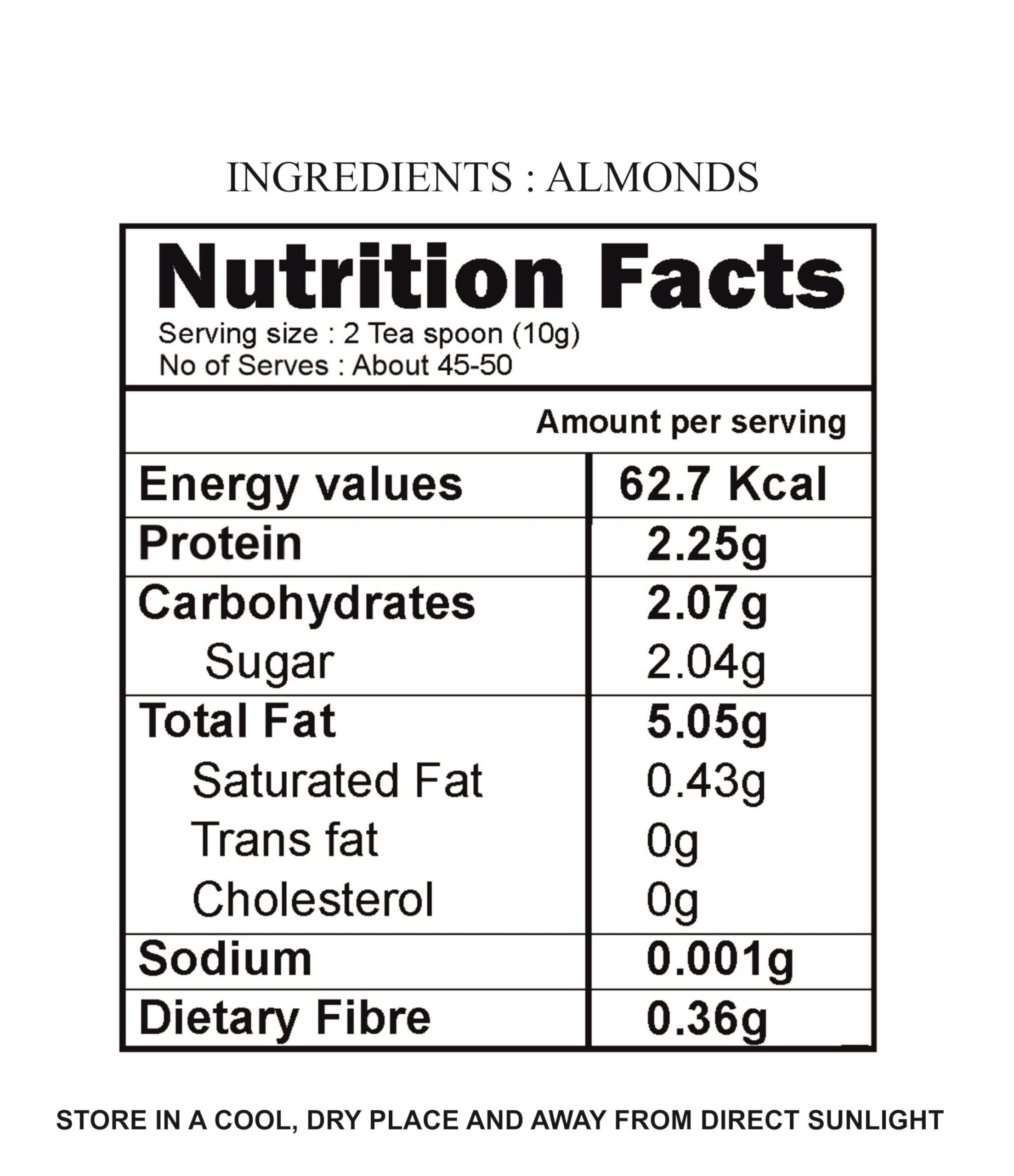 Indiana as offered by nature Indiana as offered by nature Almond Flour Blanched Fine Badam Powder (Atta)|Keto-Friendly|Naturally Protein-Rich, High Fiber, Low-Carb|Gluten-Free 400 Grams
