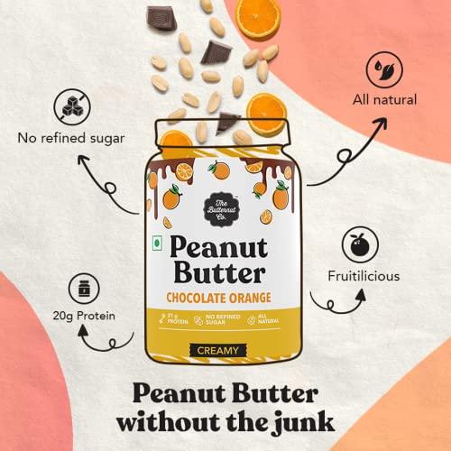 The Butternut Co. The Butternut Co. Chocolate Orange Peanut Butter (Creamy) 925g | 21 g Protein | No Refined Sugar | Natural | Gluten Free | Cholesterol Free | No Trans Fat
