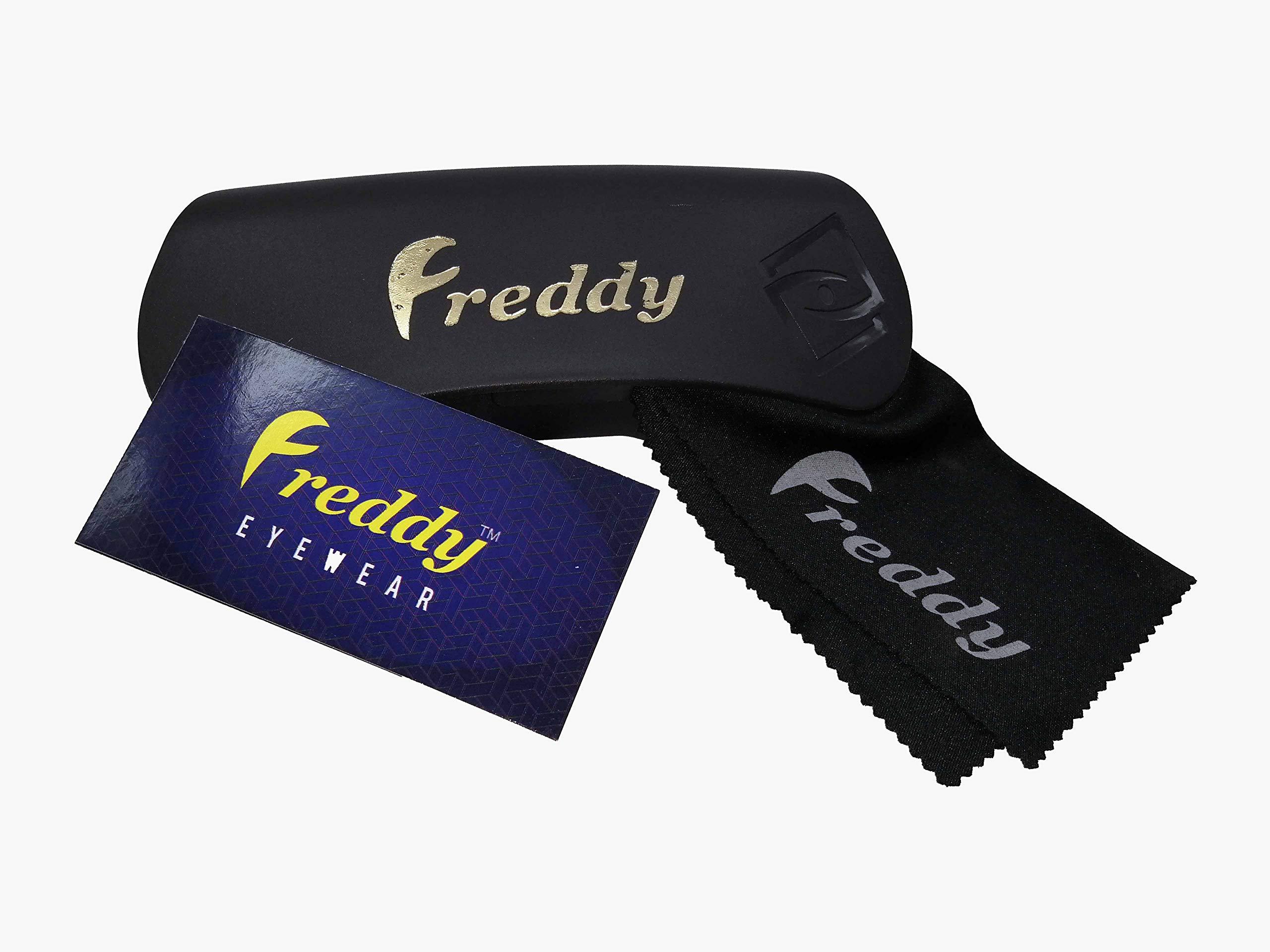 FREDDY Freddy Full Rim Reading Glasses For Men And Women (Black, 2.75)