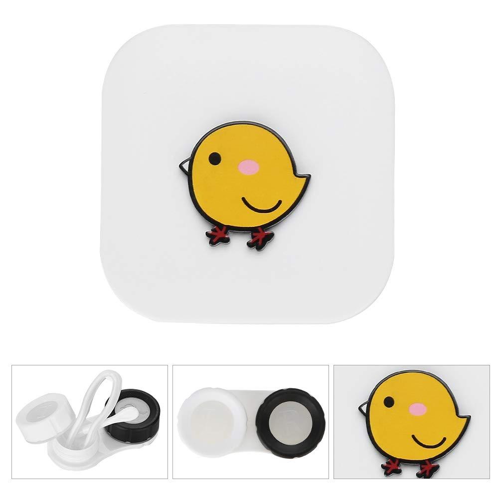 Sutinna Eyes Care Kit Holder, Contact Lenses Soaking Case, 3Styles Contact Lens Travel Kit for Travel Contact Lens(chick)