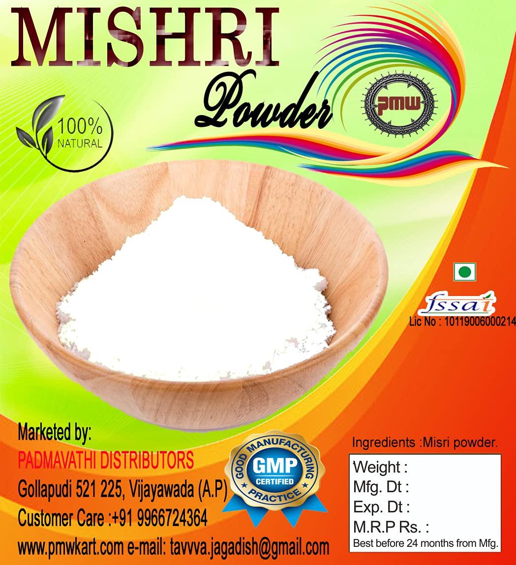 Pmw Pmw- Patika Bellam Powder - Crystal Sugar Powder - Rock Sugar Powder - Misri Powder - 1 Kilo