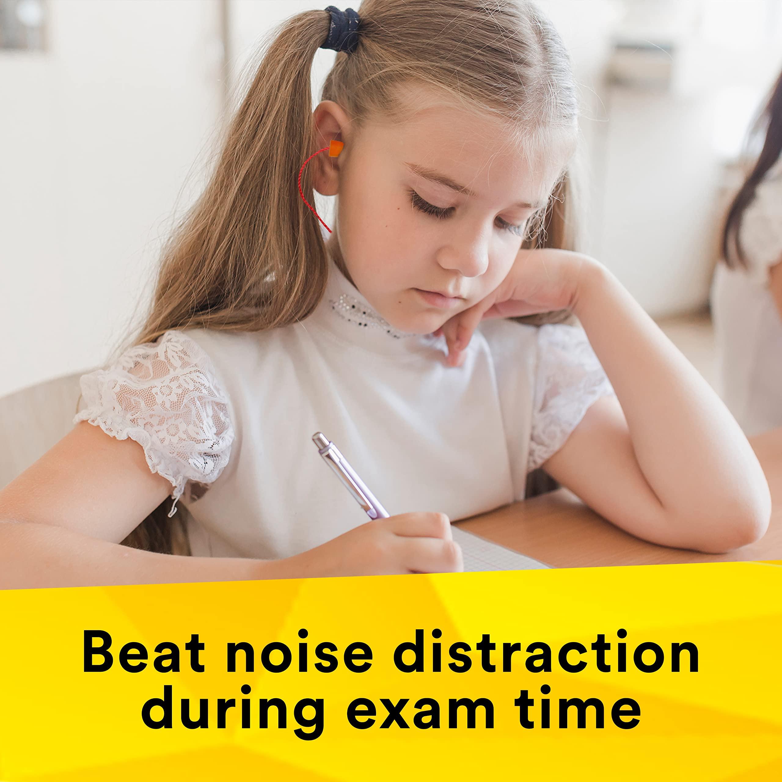 3M 3M 1110 Ear Plugs Corded, Extra Soft, Reusable Earbuds Noise Cancellation, Soundproof Earplug Use For Underwater, Meditation, Study, Flight Travel, Sleeping, Sound Block Up To 29 Decibel (Pack of 20)