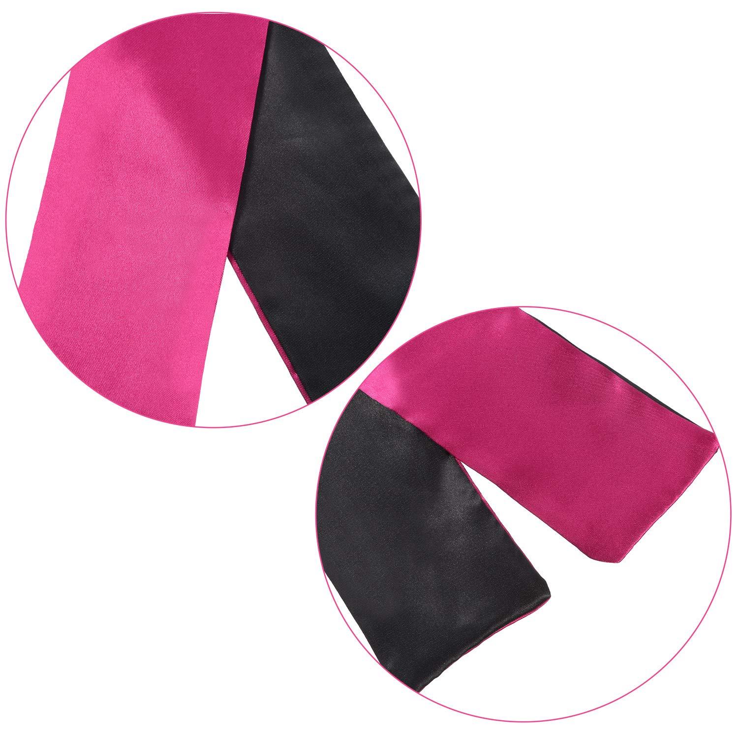 FORMANDO FORMANDO 2 Pack Sleeping Mask Satin Eye Mask Blindfold, 150 cm (Black Red)