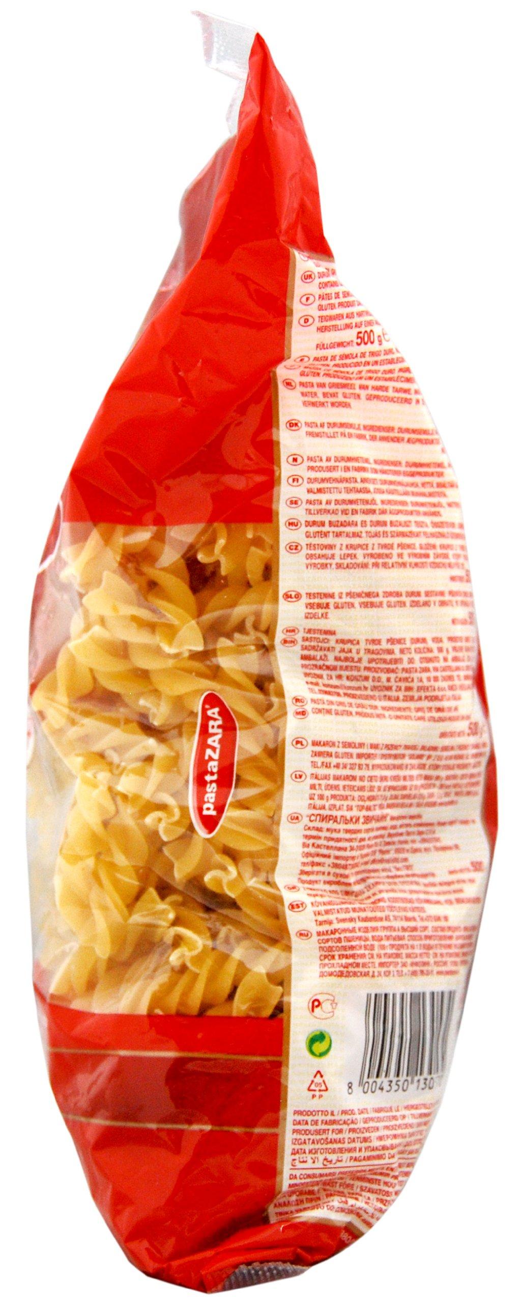 Pasta Zara Pasta Zara Spirali, 500g