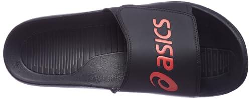 ASICS ASICS unisex AS002 Performance Black/Electric Red Flip Flops - 13 UK Men/ 12 UK Women (1173A034.001)