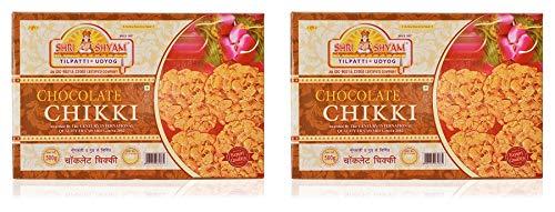 SHREE SHYAM Shree Shyam choclate chikki Premium Crispy and Flaky Biscuit Chocolate and Peanut Gajak (Chikki) Special Gajak Made of Jaggery and Peanut | Peanut Chikki and Gajak Chocolate| Winter and Diwali Indian Sweets - 500 gm