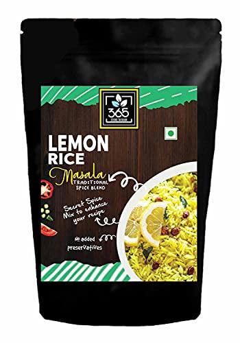 365 STORE TO DOOR 365 STORE TO DOOR Indian Spice - Lemon Rice Masala, 250 gm | Homemade Powdered | for Healthy Cooking | Ready to use | All Seasonings Spices | Pure & Hygiene | Spice Mix – Pack of 1