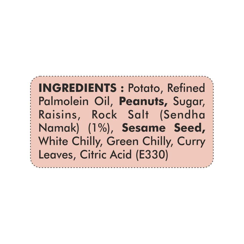 Jabsons Jabsons Namkeen Falahari Mixture 140g (Pack of 6) |Vrat Special |Ready to Eat Snacks|Vrat Food, 100% Natural Ingredients, No Preservatives, No Artificial Colors & Flavors