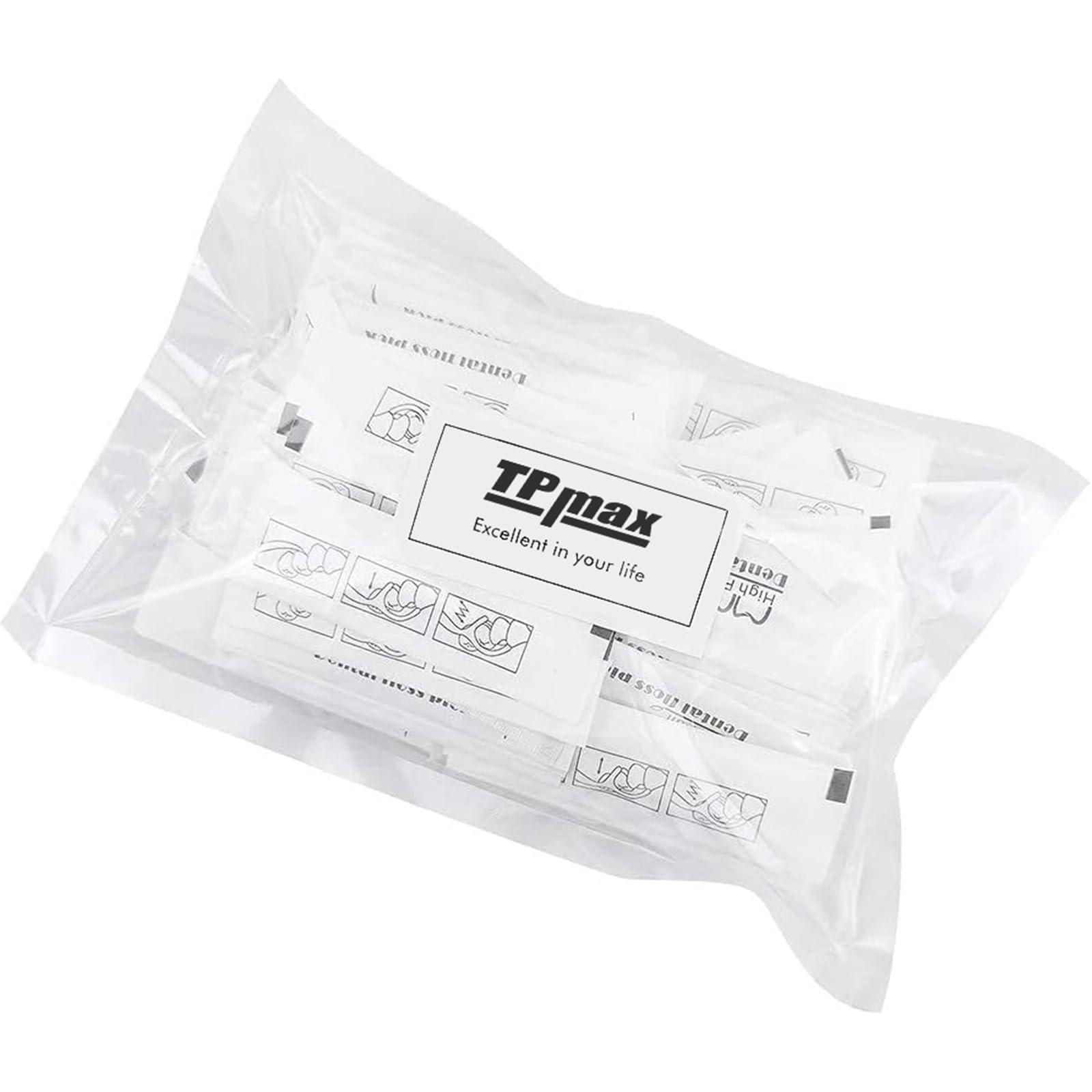 TPmax Dental Flossers Each Individually Wrapped, Floss Singles Bag, Travel Hotel Restaurant Office Car Dental Floss, Floss Picks Oral Care Teeth Clean Flat Wire,300 Count (300CountPacked Individually)