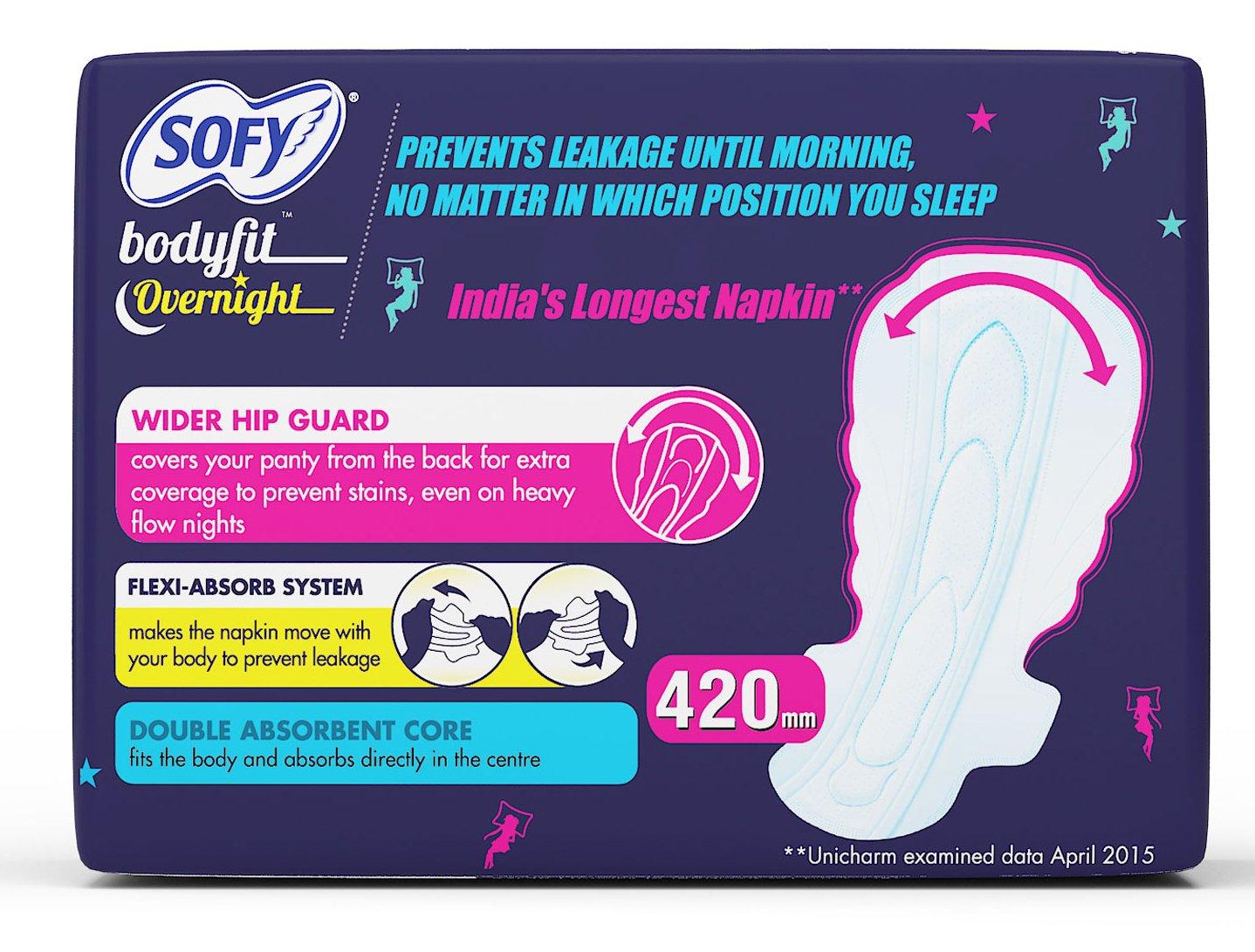 Sofy SOFi Overnight Xxxl Pack Of Four Sanitary Pad (Pack Of 4, 3 Pads Each)