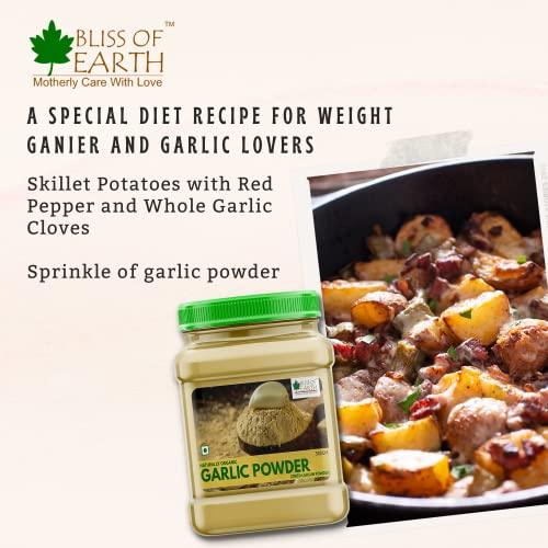BLISS OF EARTH 2x1kg Naturally Organic Garlic Powder Dried For Cooking Pack Of 2
