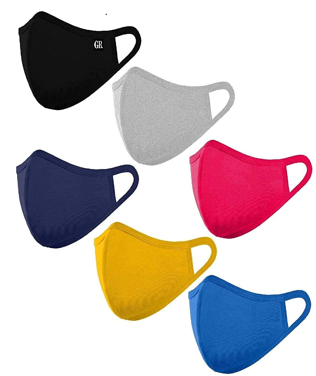 GR DESIGN GR DESIGN Cotton Anti Pollution 3 Layer Reusable Face Mask. (10)