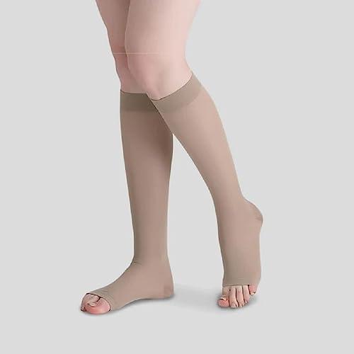 EZYFIT Ezyfit Class II Compression Stockings Below Knee for Varicose Veins | Class 2 Knee Length |Compression Socks Class II | Varicose veins stockings For men and women | 23-32mm/Hg (Medium)