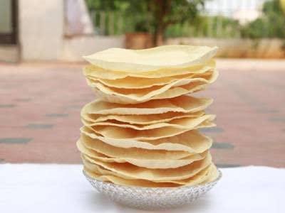 Generic 200gram homemade fresh appalam/papad (size no.4 ) pack of 2