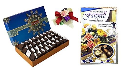 Feastive Celebrations Feastive Celebrations Bikanervala Kaju Chocolate Katli, Flower Spray & Farewell Card