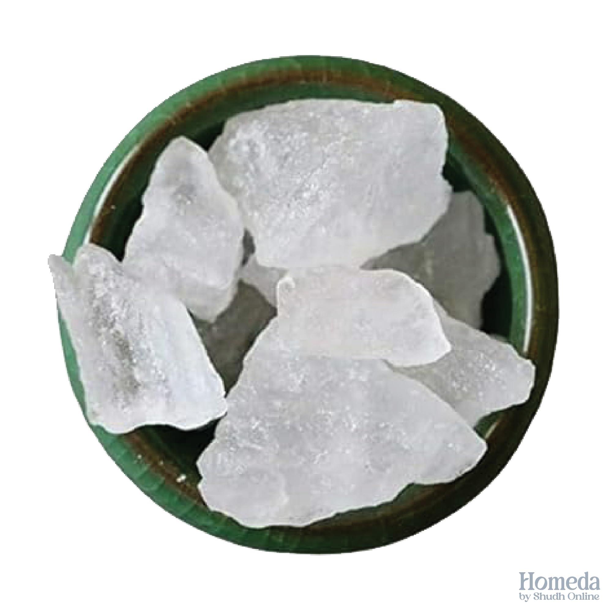 Shudh Online Shudh Online Fitkiri, Fitkari, Fitakri, Alum stone (100) - Water purification, Vastu, Shaving, Skin, Teeth, Plants