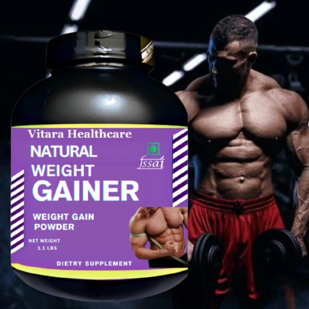 Generic Natural Weight Gainer Powder | High Protein High Calorie [Lean Weight Gainer Supplement] - Vanilla flavour -Pack of 1 powder