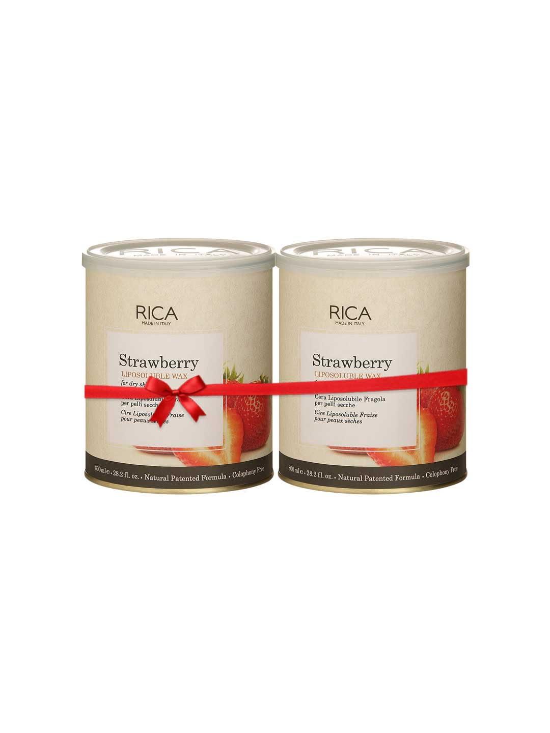 RICA Rica Strawberry Wax for Sensitive Skin Set of 2